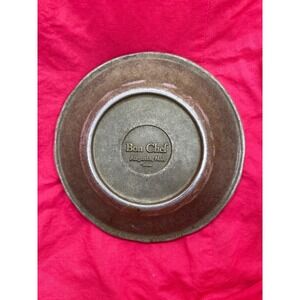 28 Vintage Pewter bon chef Augusta NJ Plates Scalloped Rim Rustic Taiwan